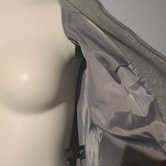 TU Branded crew neck grey coat - Picture 6 of 15